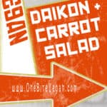磨碎的Daikon胡萝卜沙拉和葡萄干。新鲜的Daikon萝卜和胡萝卜与丰满的葡萄干，柠檬汁，香菜和橄榄油混合。GydF4y2Ba